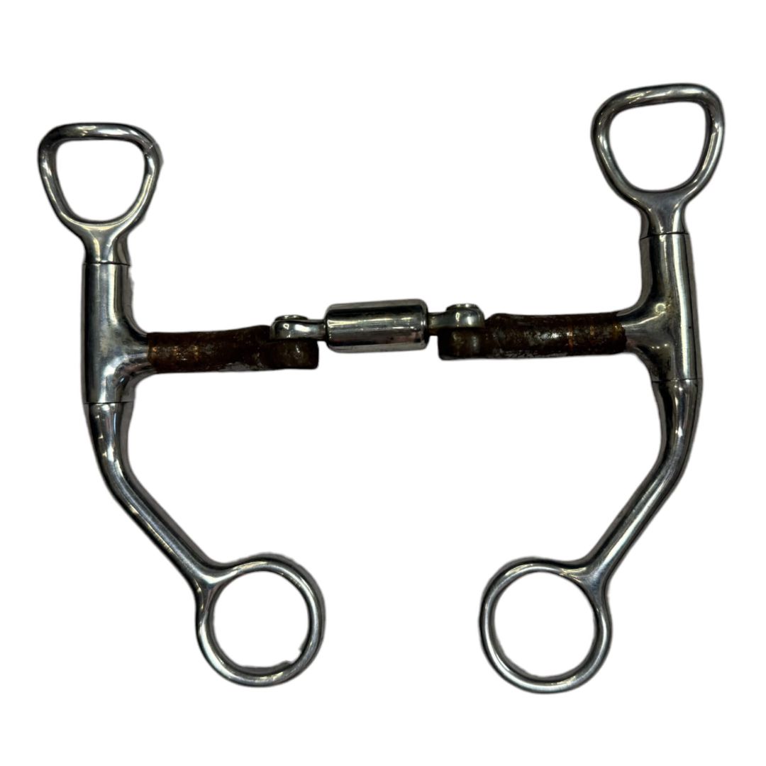 Toklat Myler Double Articulating Barrel Shank Snaffle in Stainless Steel - 5"