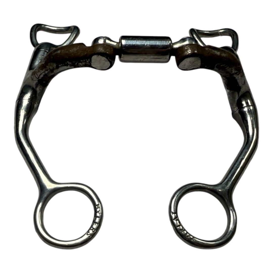 Toklat Myler Double Articulating Barrel Shank Snaffle in Stainless Steel - 5"