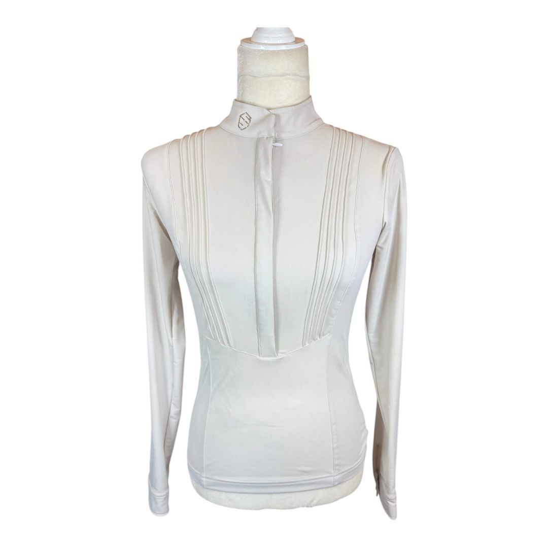 Samshield 'Georgia' LS Show Shirt in Cream - Woman's Small