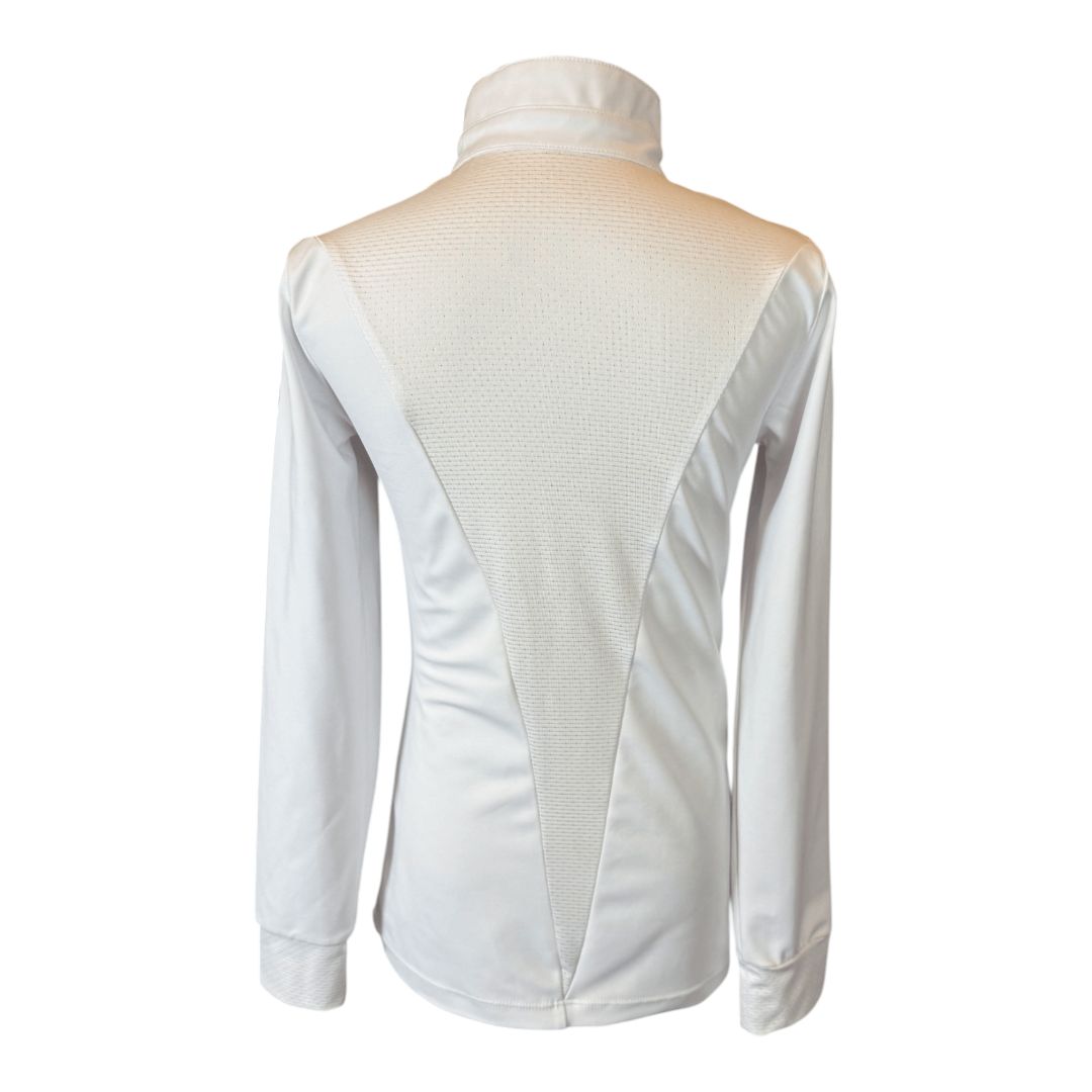 Free Ride Devon Competition Top in White - Youth 8/9