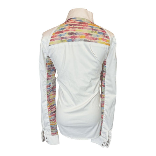 Long Sleeve Show Shirt in White - Medium