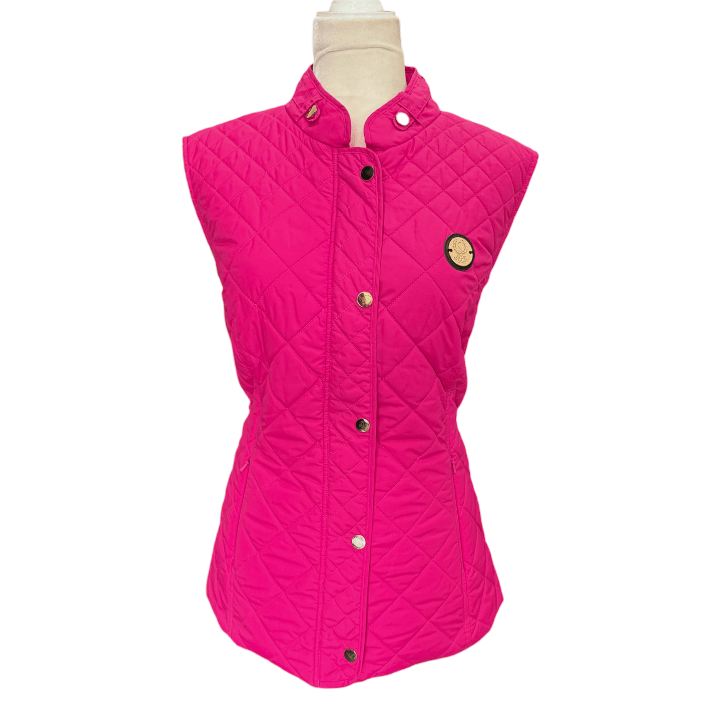 Asmar Equestrian Quilted Vest in Pink - Woman's X-Large