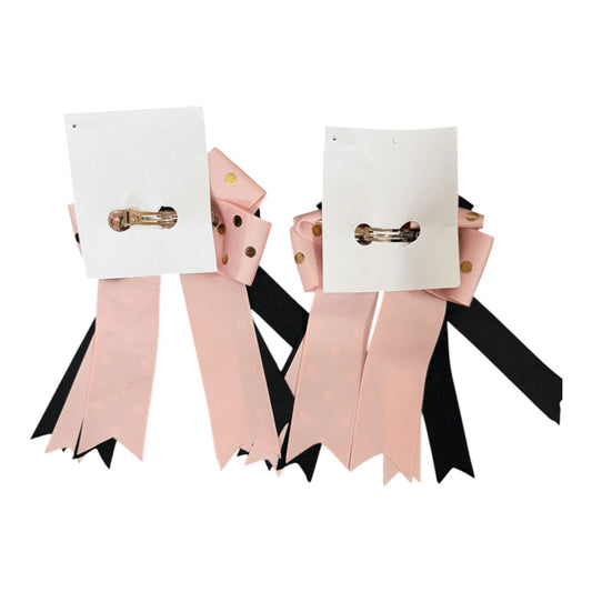 O'Sew Pretty Show Bows in Pink / Black - Standard