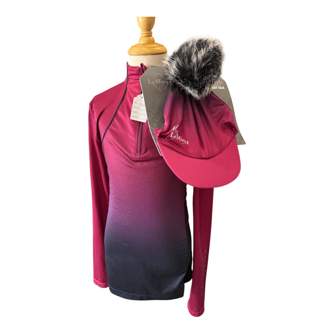 Le Mieux Spectrum Baselayer LS Shirt in Mulberry Ombre - Youth 11-12