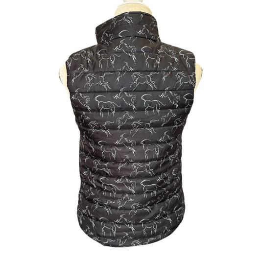 Kerrits 'Whinnies' Quilted Vest in Black - Youth Large