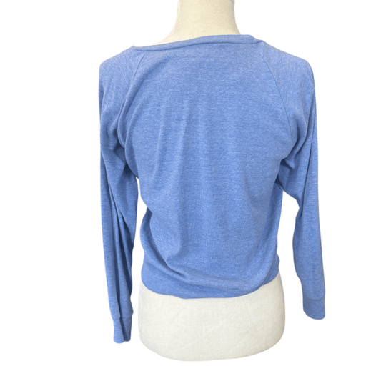 One Horse Threads 'Bays over Boys' Sweatshirt in Blue - Woman's Small