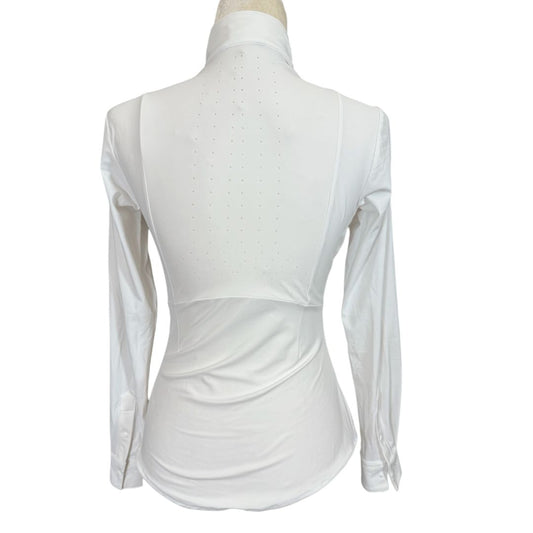 Horse Pilot 'Monica' Show Shirt in White - Woman's X-Small