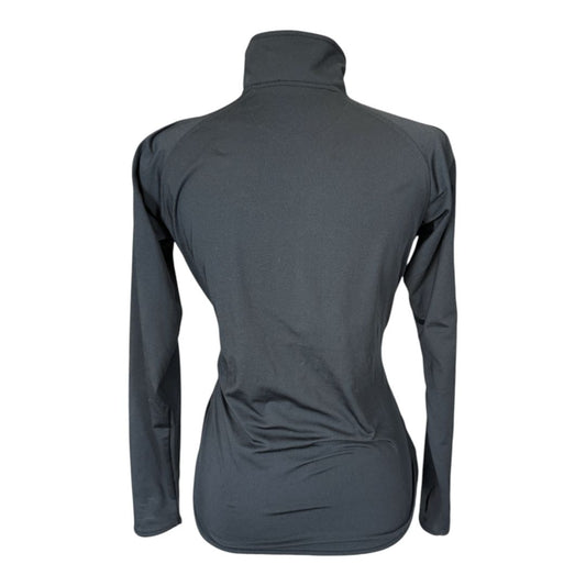 Sport-Tek Stretch 1/2 Zip Pullover LS Shirt in Black - Woman's X-Small