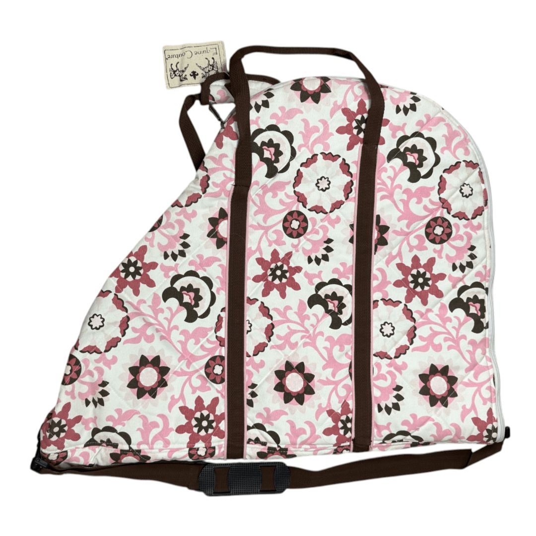 Equine Couture Saddle Bag in Pink / Brown