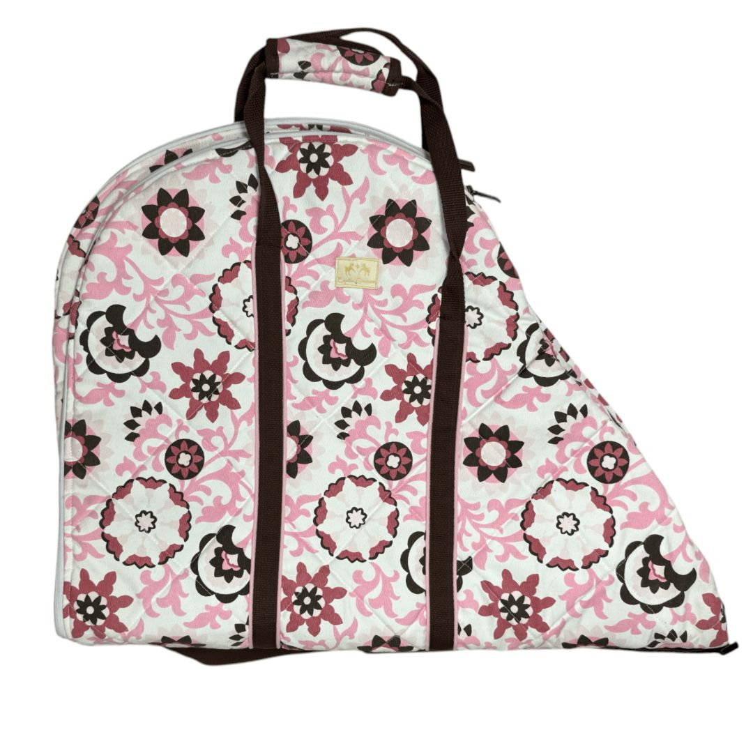 Equine Couture Saddle Bag in Pink / Brown