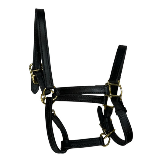 SmartPak Leather Halter in Black - Cob