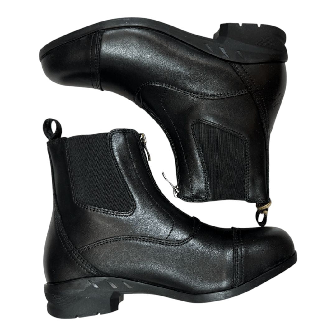 Derby House Zip Paddock Boots in Black - EU38 / US7
