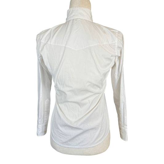TuffRider 'Starter' LS Show Shirt in White - Youth 12