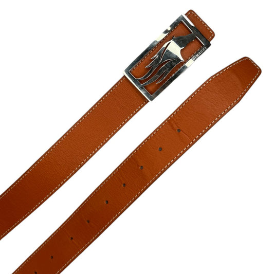 Dimacci Horse Head Buckle Belt in Orange - 35" (90cm)