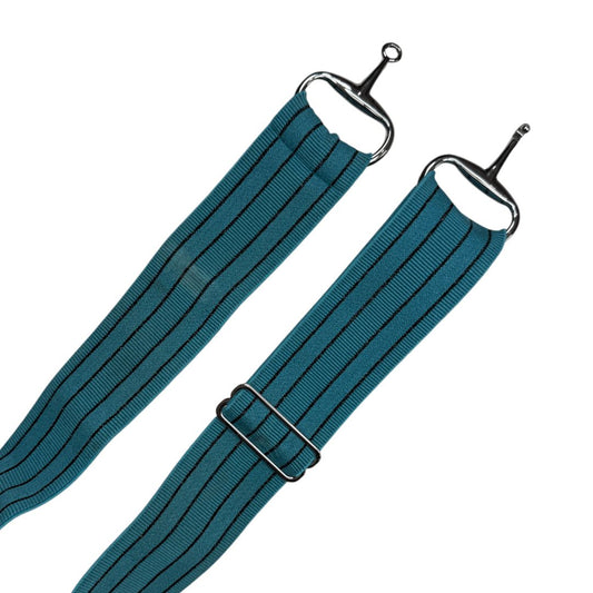 Ellany Stainless Steel Snaffle Elastic Belt in Teal - 24-65"