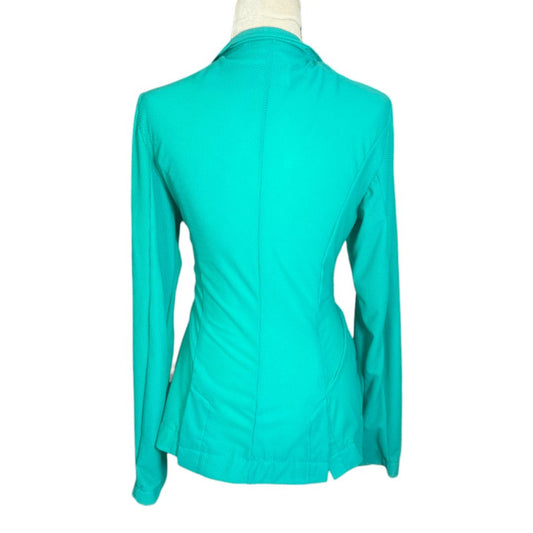 Woman's Mesh Show Coat in Teal - Woman's Medium