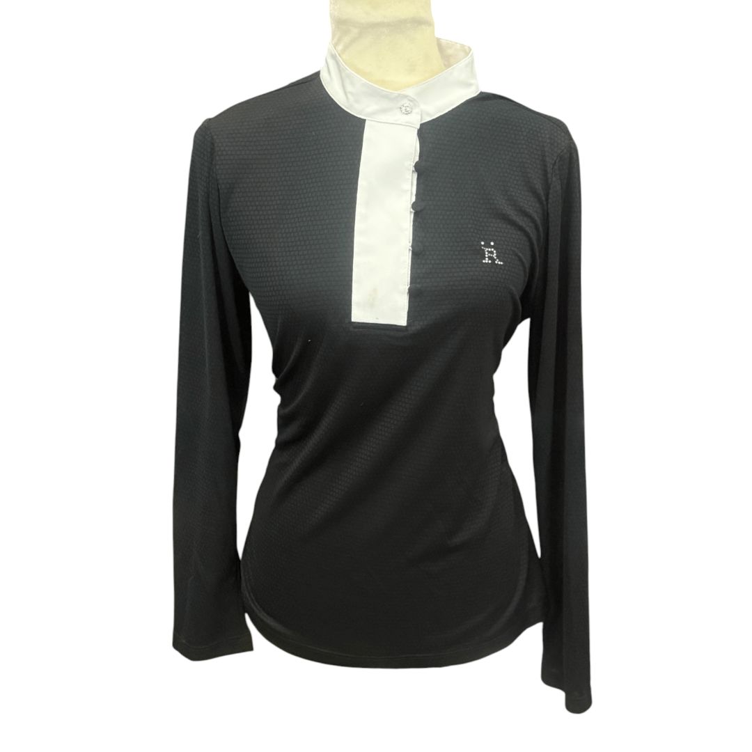 Rönner Design 'Perla' LS Show Shirt in Black - Woman's X-Large
