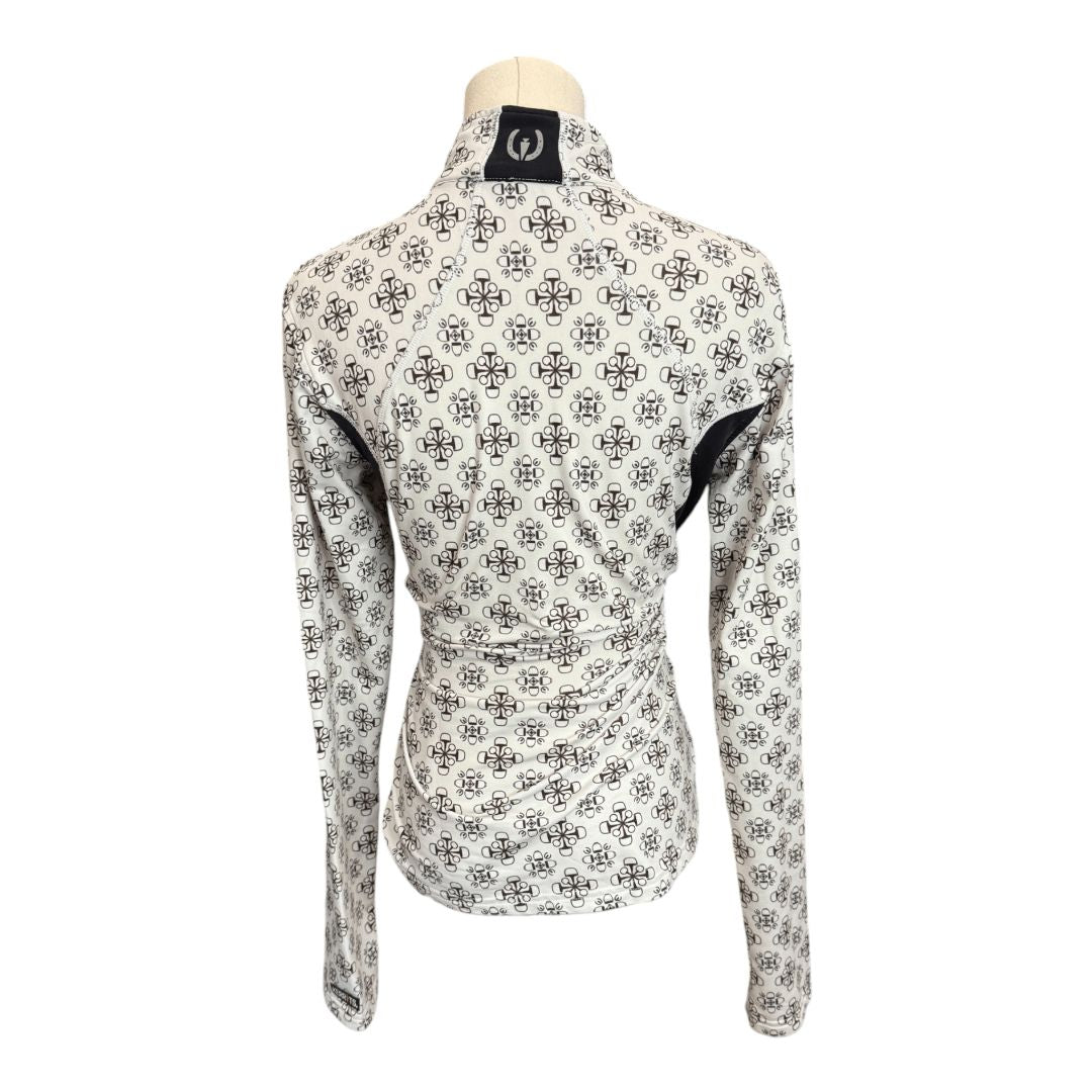 Kerrits Kerrits 1/4 Zip Fleece LS Riding Shirt in Off-White - Woman's Small