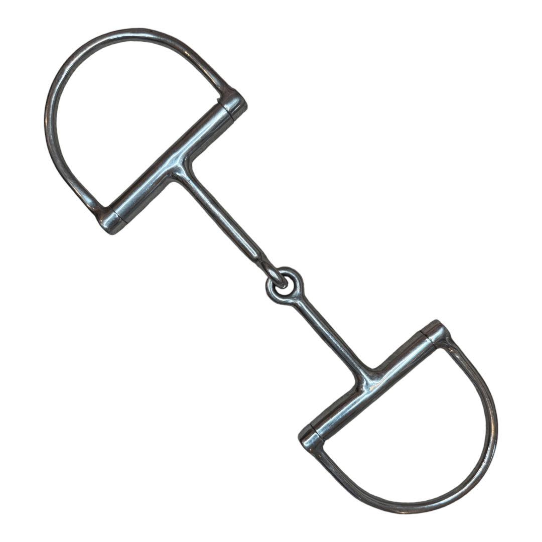 Hunter Dee Ring Snaffle in Stainless Steel - 5 1/4"