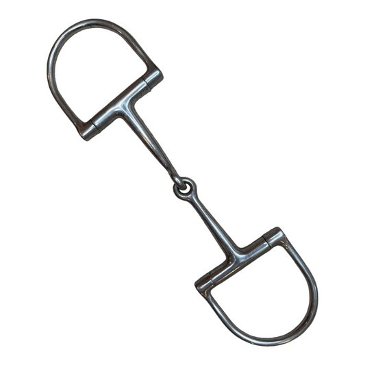 Dee Ring Snaffle in Stainless Steel - 4 1/2"