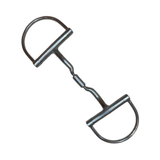 Myler Level 2 Dee Snaffle with Copper Inlays in Stainless Steel - 5 3/4"