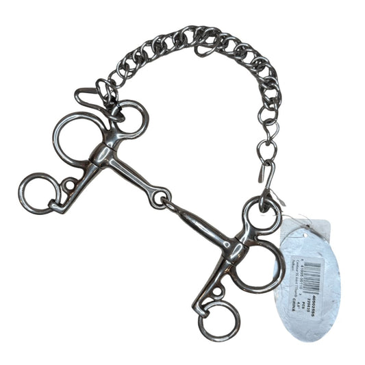 Centaur Single Joint Pelham in Stainless Steel - 4 1/2"