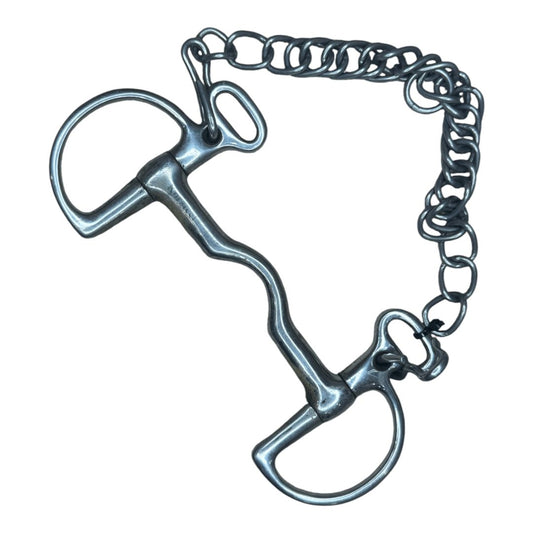 Korsteel Cambridge Mouth Kimberwick Bit in Stainless Steel - 4 1/4"