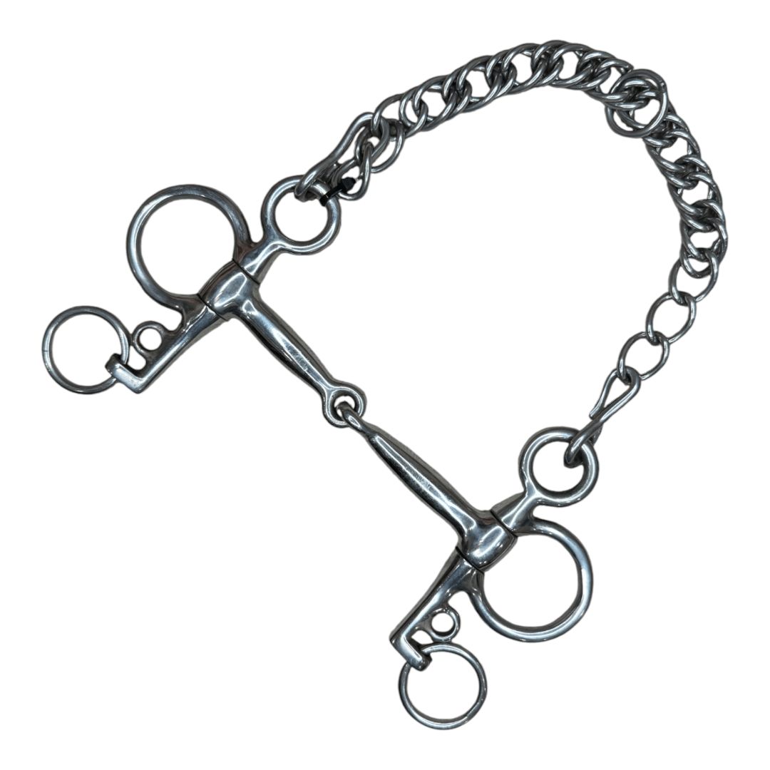 Korsteel Single Joint Pelham in Stainless Steel - 4 1/2"