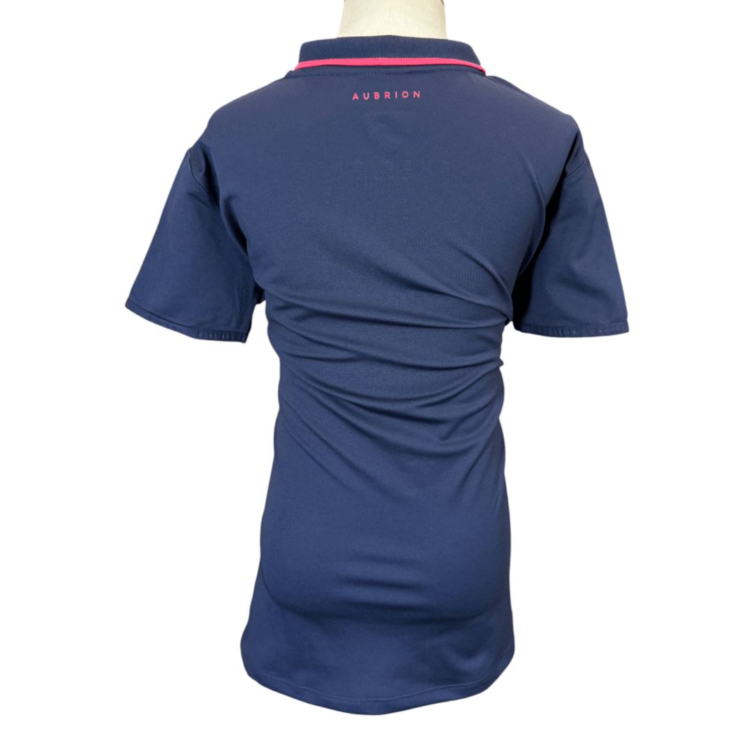 Aubrion 'Reaction' SS Polo Shirt in Navy - Youth 11-12yrs