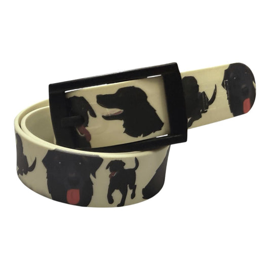 C4 Riding Belt w/ Buckle in Black Dog print - 30"