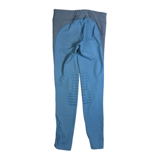 Tuff Rider Knee Patch Riding Tights in Light Blue - Youth XL
