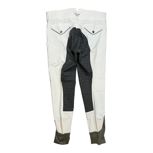 Halter Ego 'Evolution' Full Seat Breech in White - Woman's 38