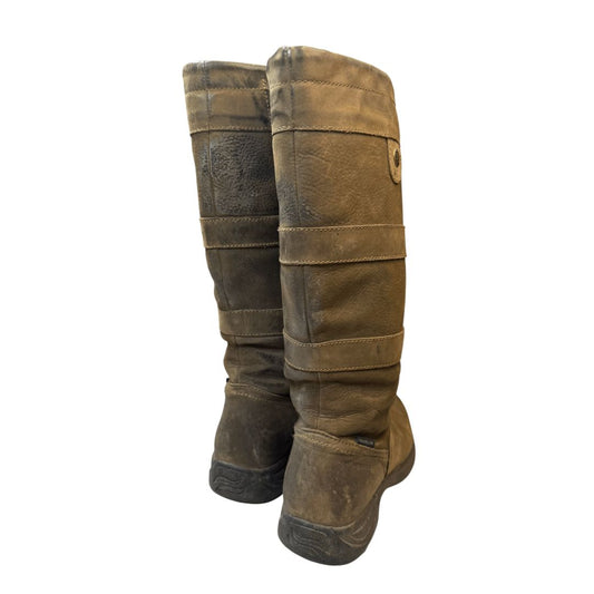 Dublin 'Medway' Suede Boot in Brown - Woman's 8 / Wide Calf