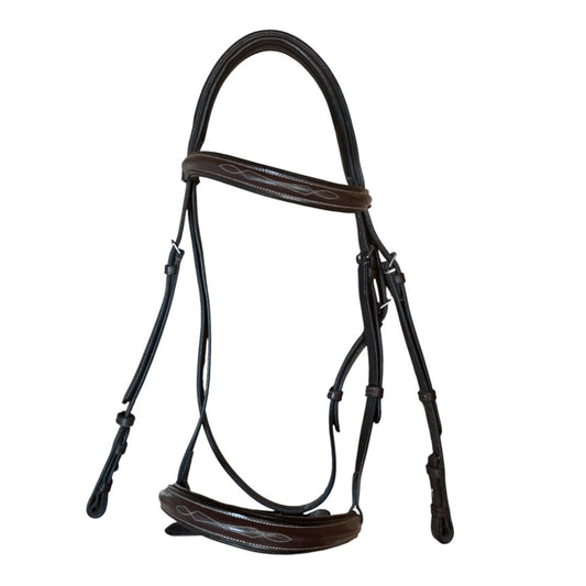 SmartPak KL Select Black Oak Aster Hunter Bridle in Brown - X-Full