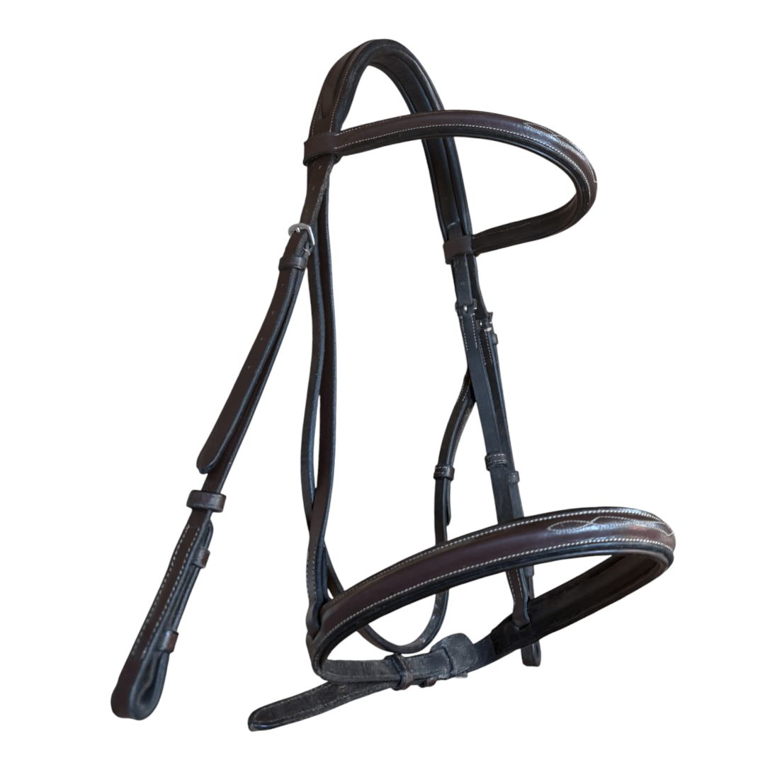 SmartPak KL Select Black Oak Aster Hunter Bridle in Brown - X-Full