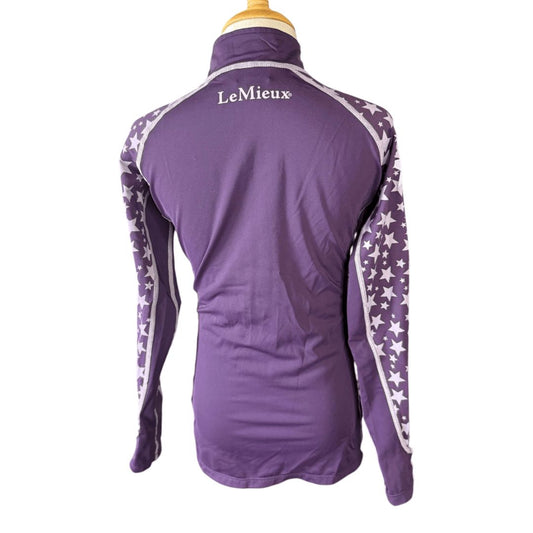 Le Mieux Mini LS Baselayer in Purple - Youth 9-10yrs