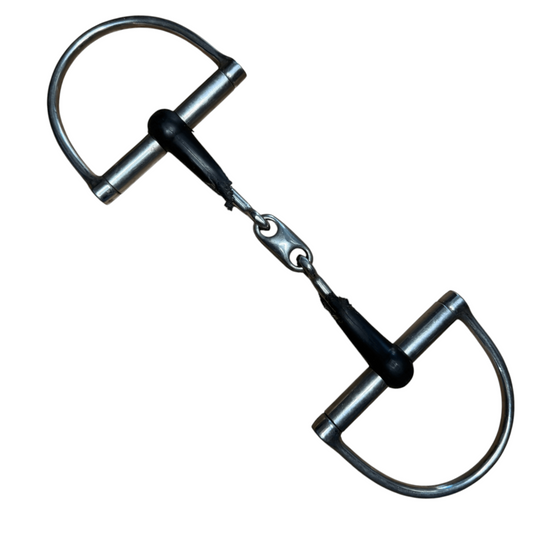 Rubber Hunter Dee Ring w/ Lozenge in Stainless Steel - 5 1/2"