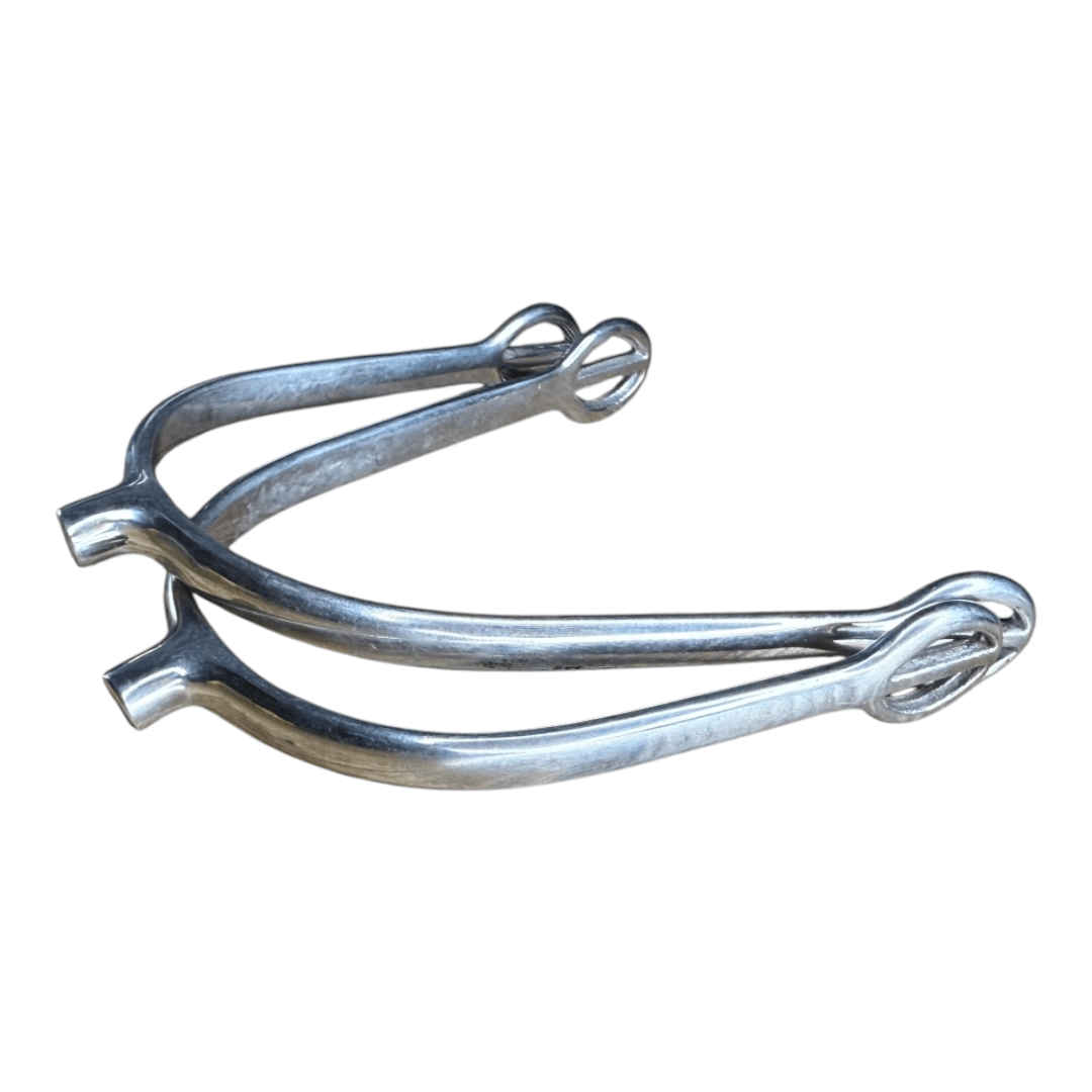 English Prince of Whales Spurs in Stainless Steel - 1/4"