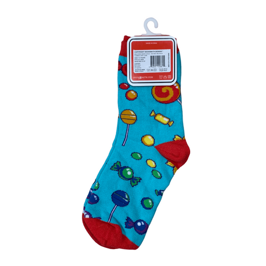 SockSmith 'Candy Store' Crew Socks in Blue - Youth 7-10