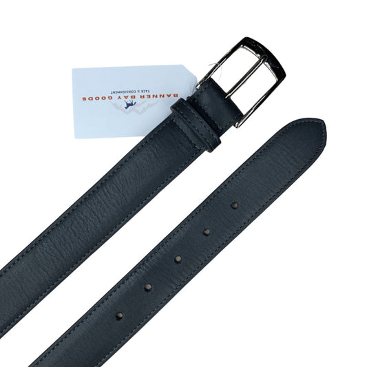 Parlanti Leather Belt in Grey - Large (37")