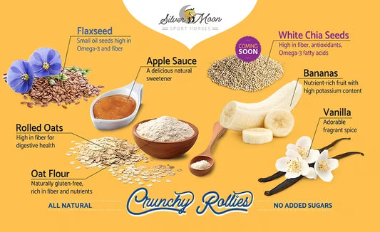 Silver Moon Sport Horses Crunchy Rollies in - Plastic Jar