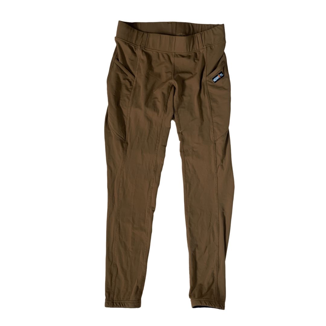 Kerrits 'Ice Fil' Full Seat Tech Tights in Brown - Woman's Medium