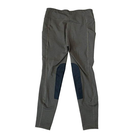 Kerrits 'Fleece Lite' Riding Tights in Tan Harringbone - X-Large