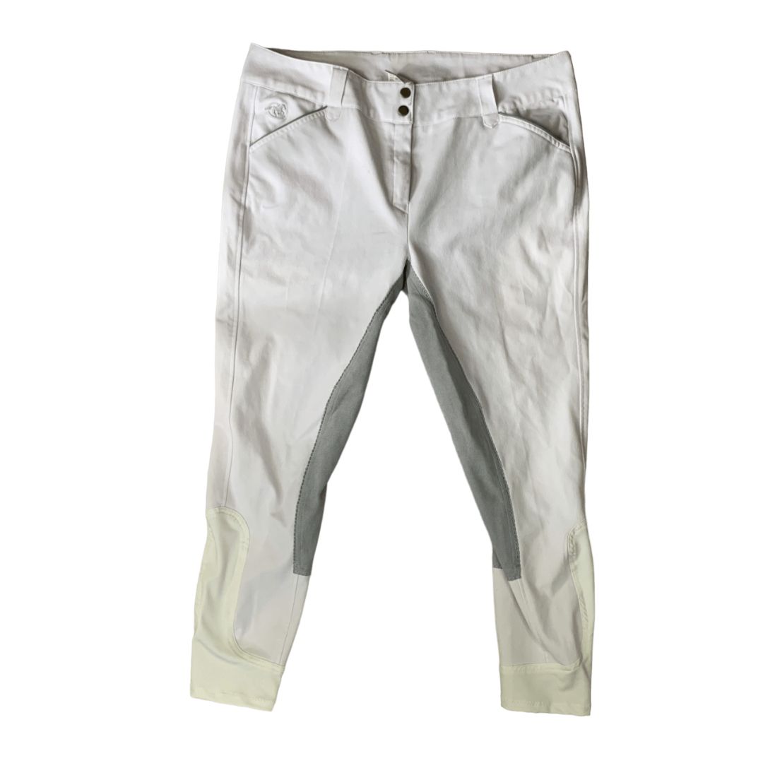 SmartPak Piper 'Evolution' Full Seat Breeches in White - Woman's 38R