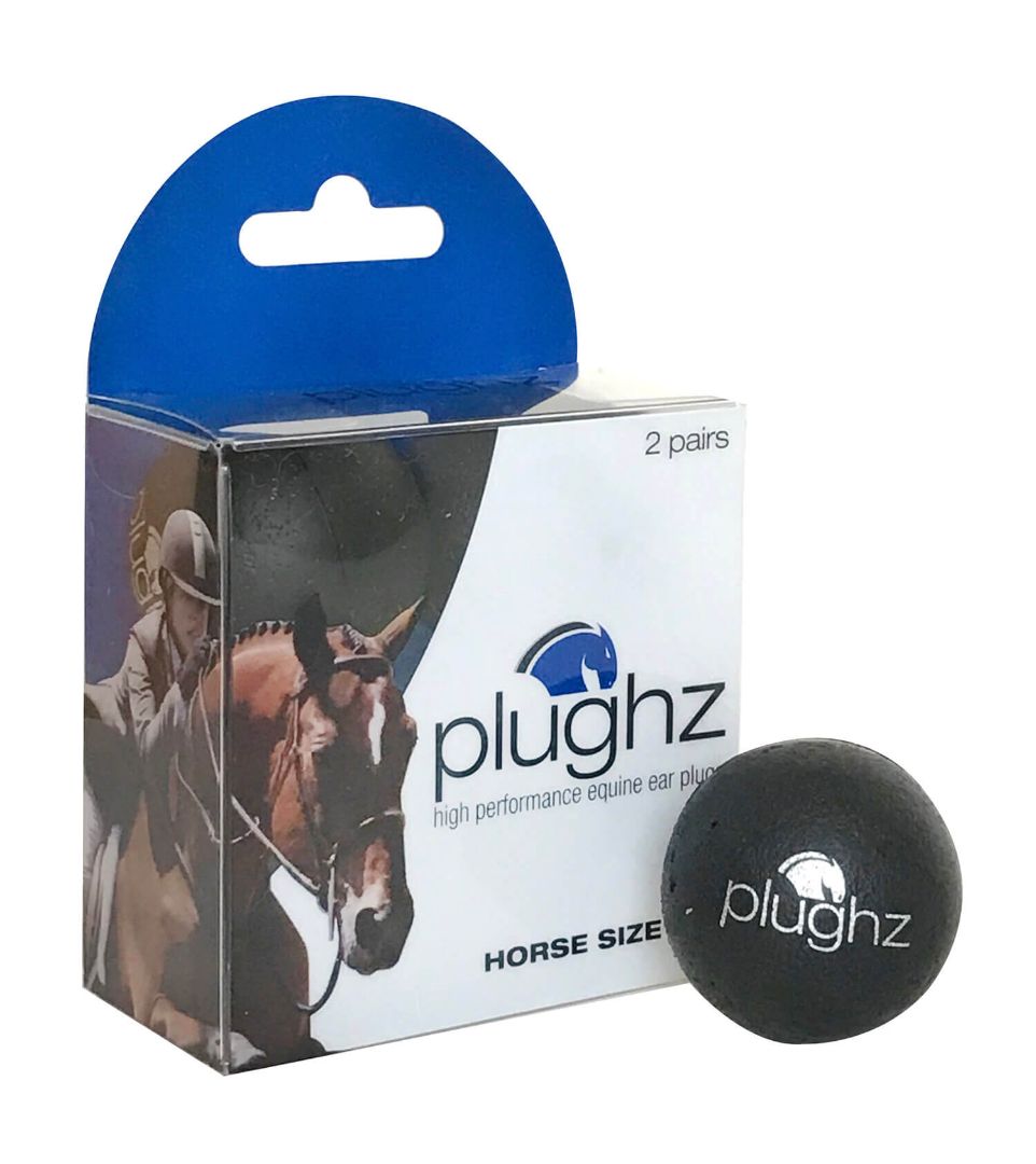 Plughz 2 Pair Ear Plugs in Black - Horse