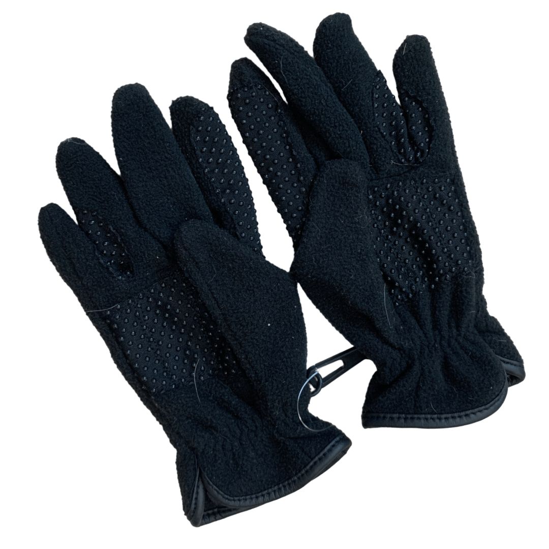 EquiStar Youth Fleece Riding Gloves in Black - 5 (Medium)