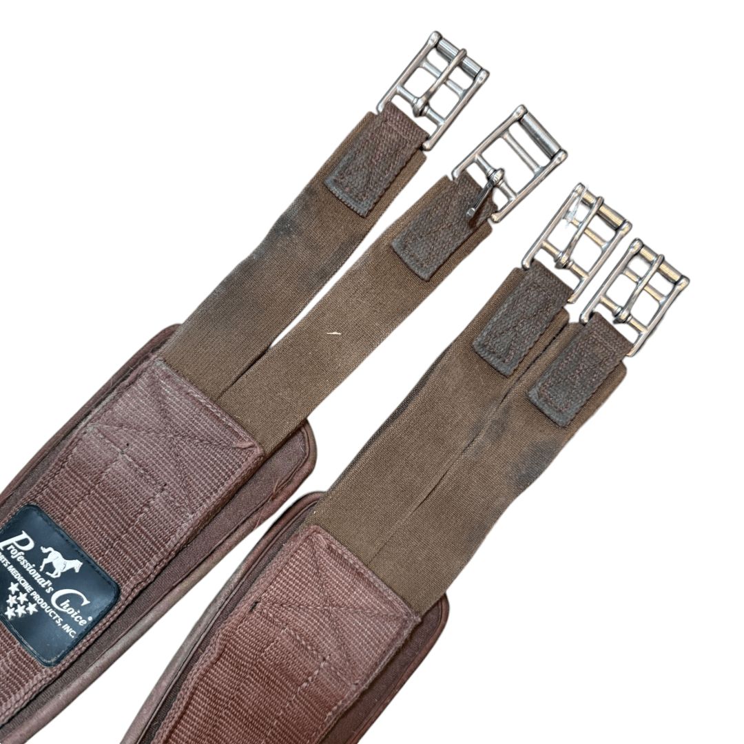 Professional Choice SMX English Girth in Brown - 44"