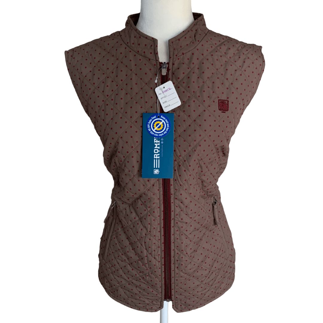 ROMFH 'Hampton' Quilted Vest in Brown - Woman's X-Large