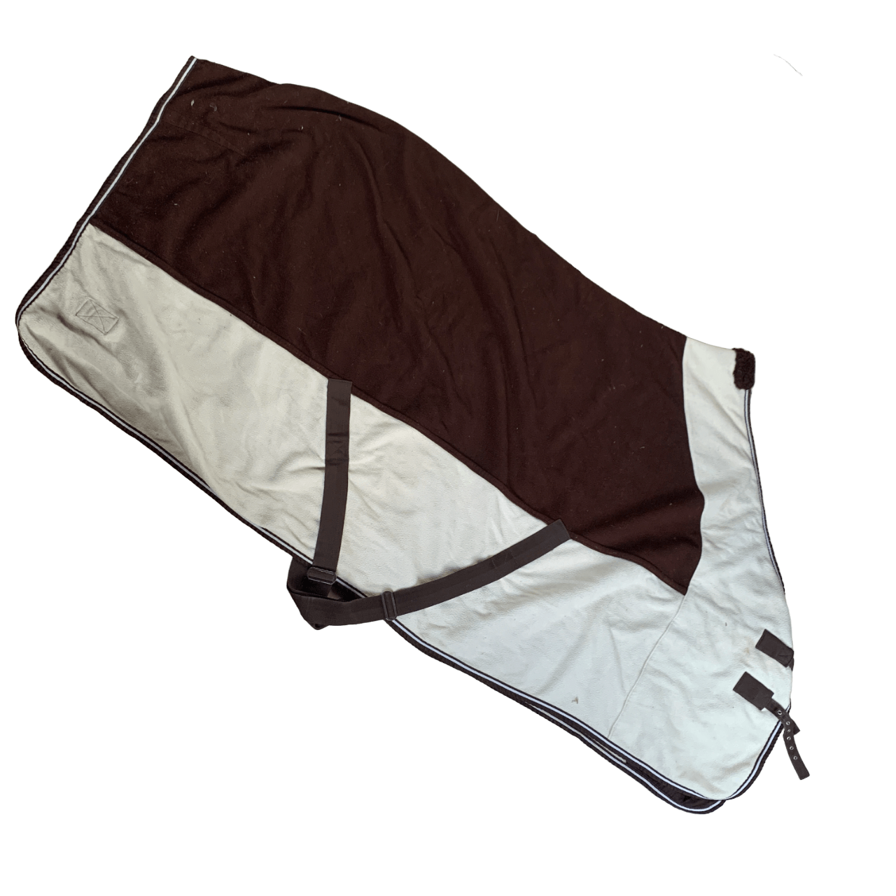 Safaree Fleece Cooler in Brown / Cream - 78"