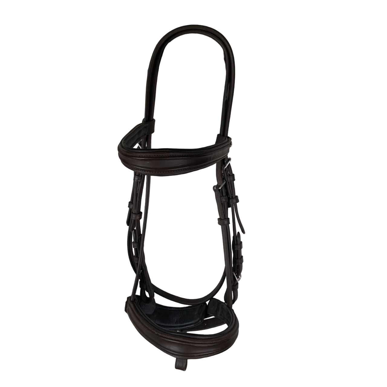 Jefferies Wembley Raised Padded Bridle in Brown - Cob